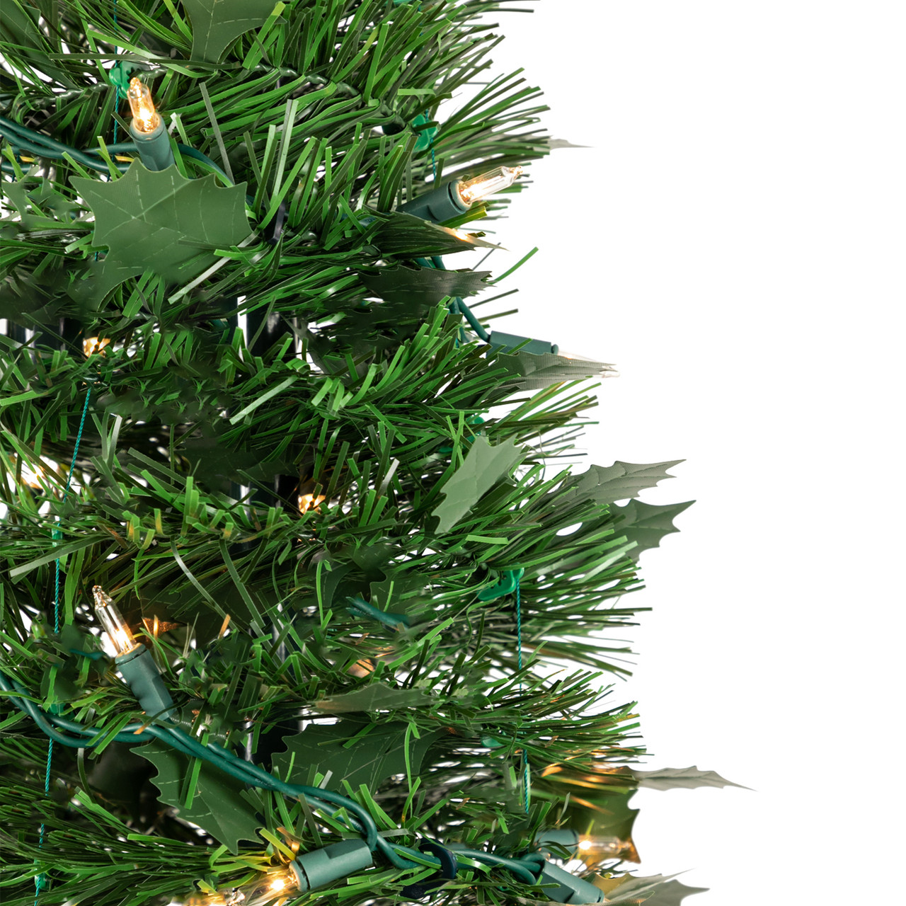 Northlight 6' Pre-Lit Glimmer Iridescent Spruce Artificial Christmas Tree -  Clear AlwaysLit Lights